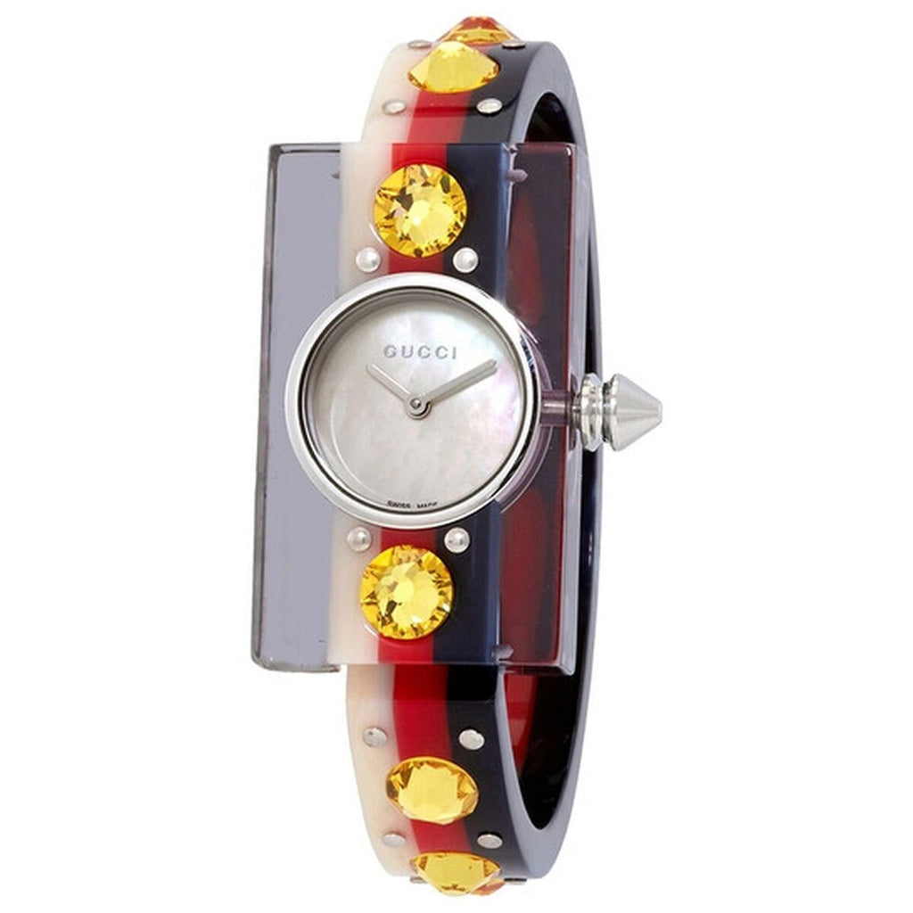 Gucci Ladies Classic Watch Designer Luxury green red white