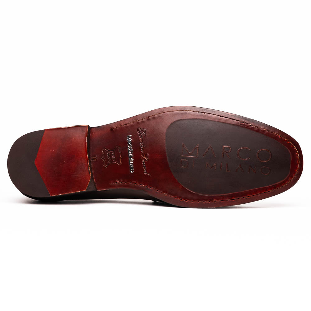 Enzo Brown genuine lizard skin loafers dress shoes men's Milano