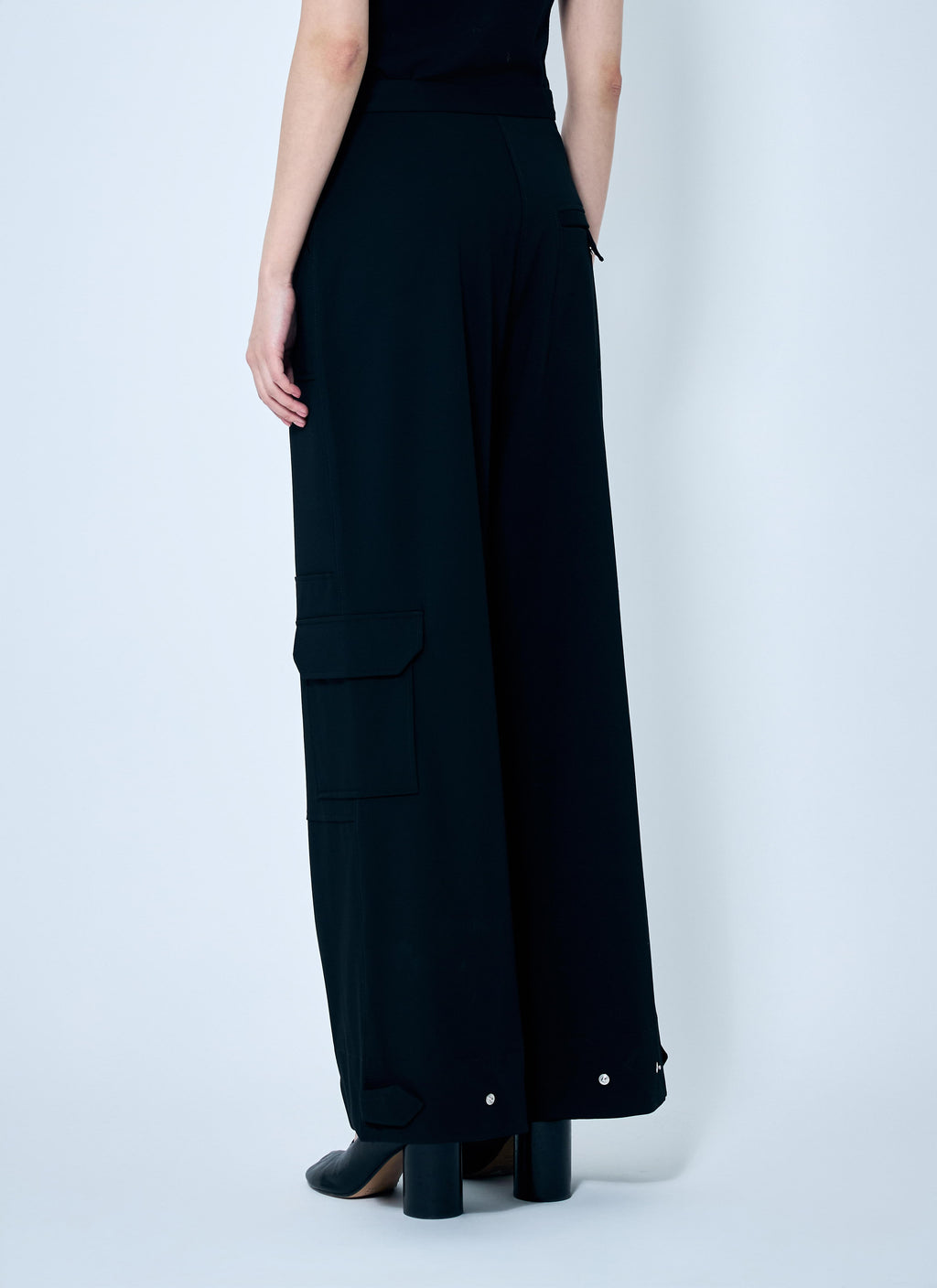 Ganni Ladies Solid Twill Suiting Cargo Pants Slacks Career