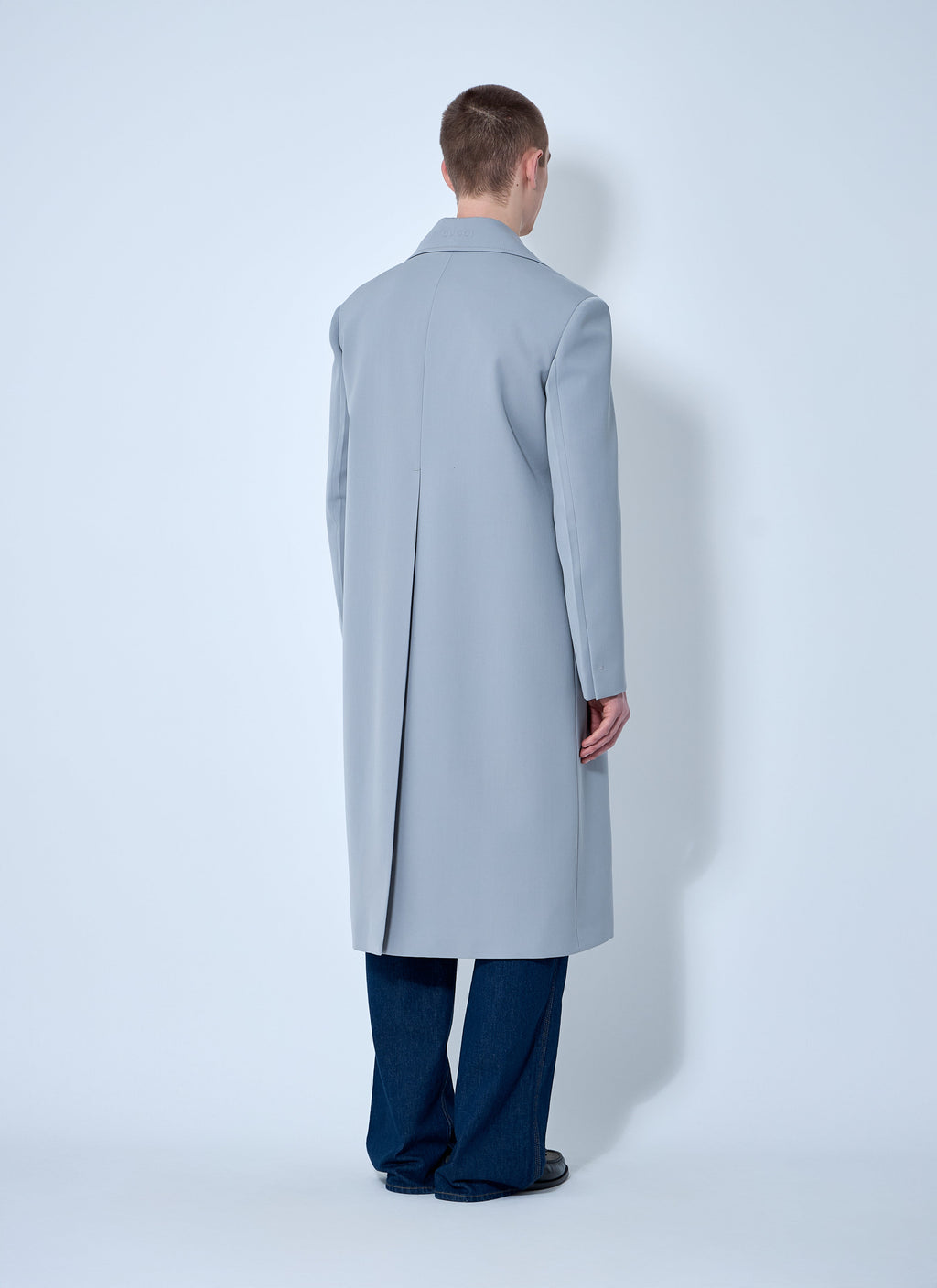Gucci Men's Single-Breasted Wool Coat overcoat trench