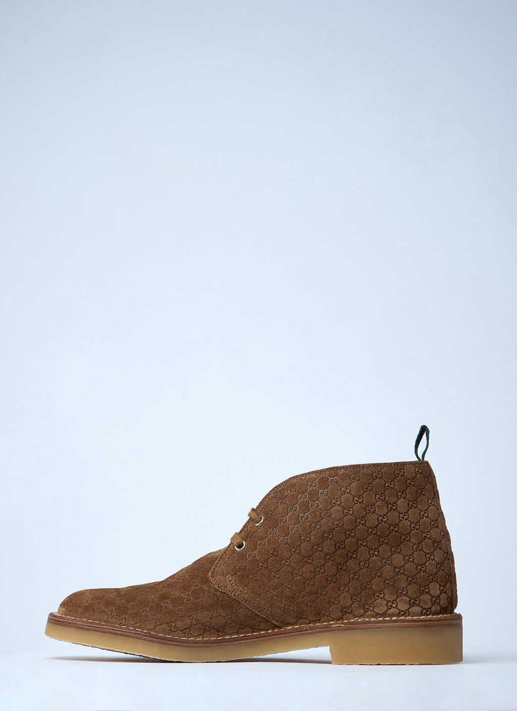 Gucci Men's GG Suede leather ankle Boots chukka lace-up shoes