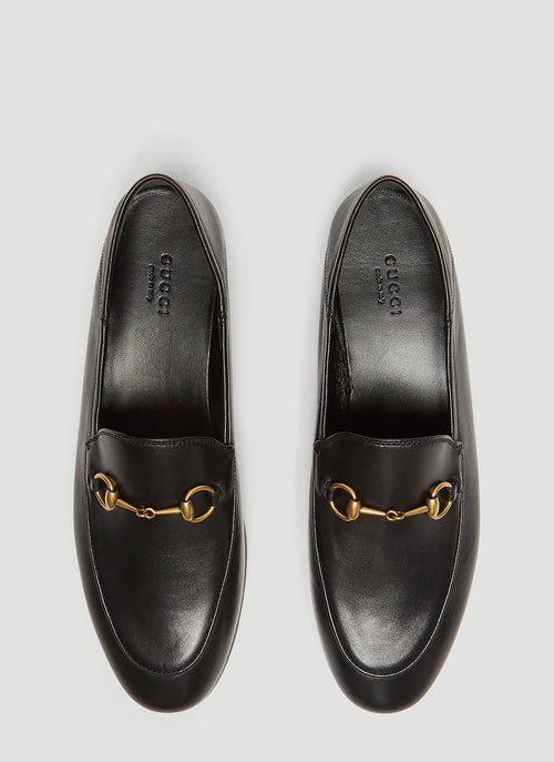 Gucci Ladies Brixton Loafers flats shoes horsebit black SZ 35