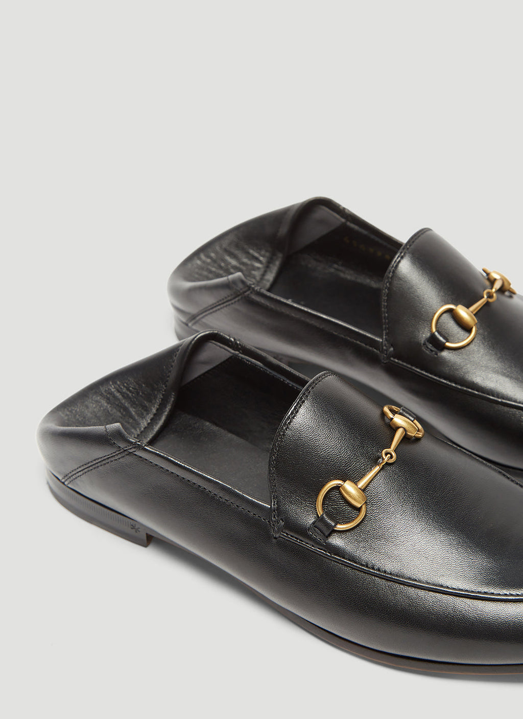 Gucci Ladies Brixton Loafers flats shoes horsebit black SZ 35