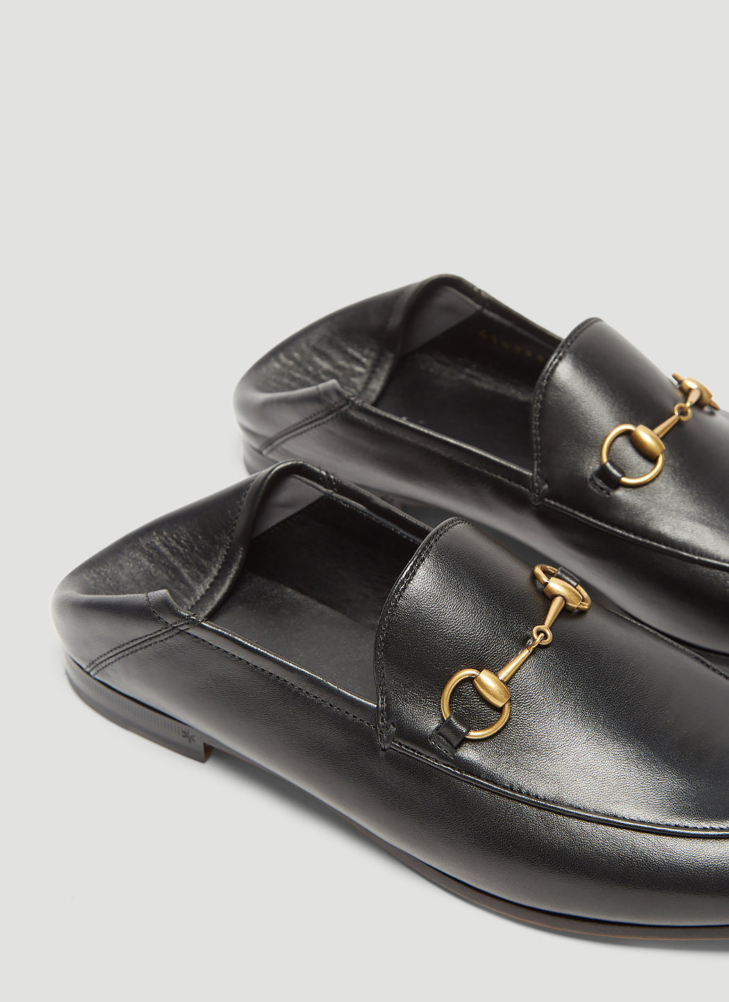 Gucci Ladies Brixton Loafers flats shoes horsebit black SZ 35