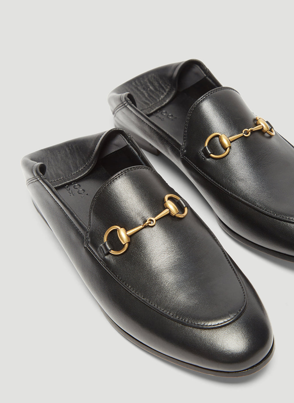 Gucci Ladies Brixton Loafers flats shoes horsebit black SZ 35