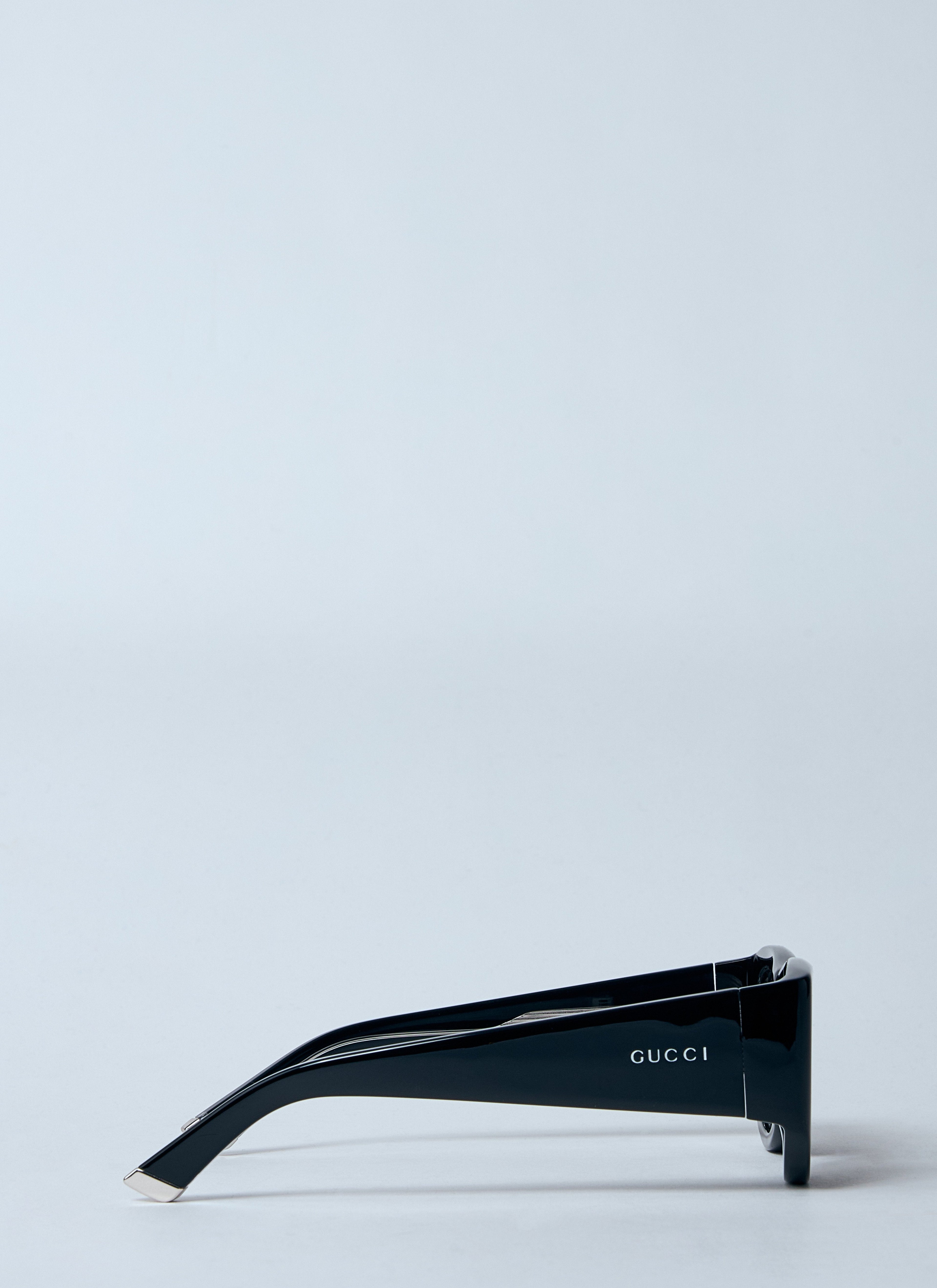 Gucci ladies Rectangular Frame Sunglasses black