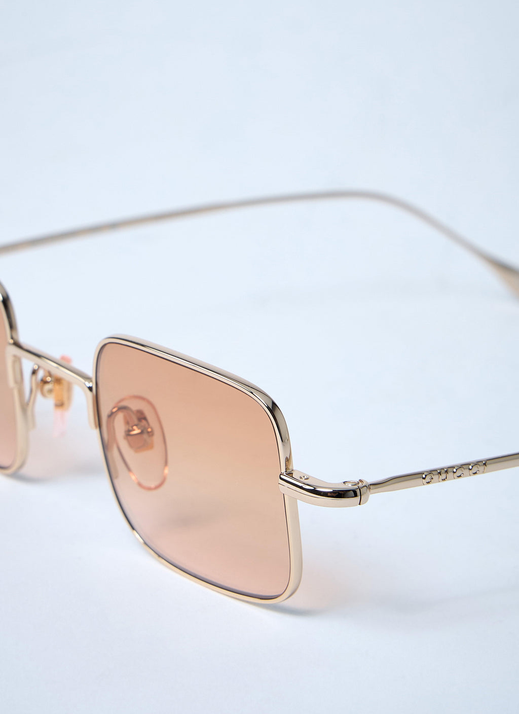 Gucci Men's GG1813s Sunglasses square frame gold