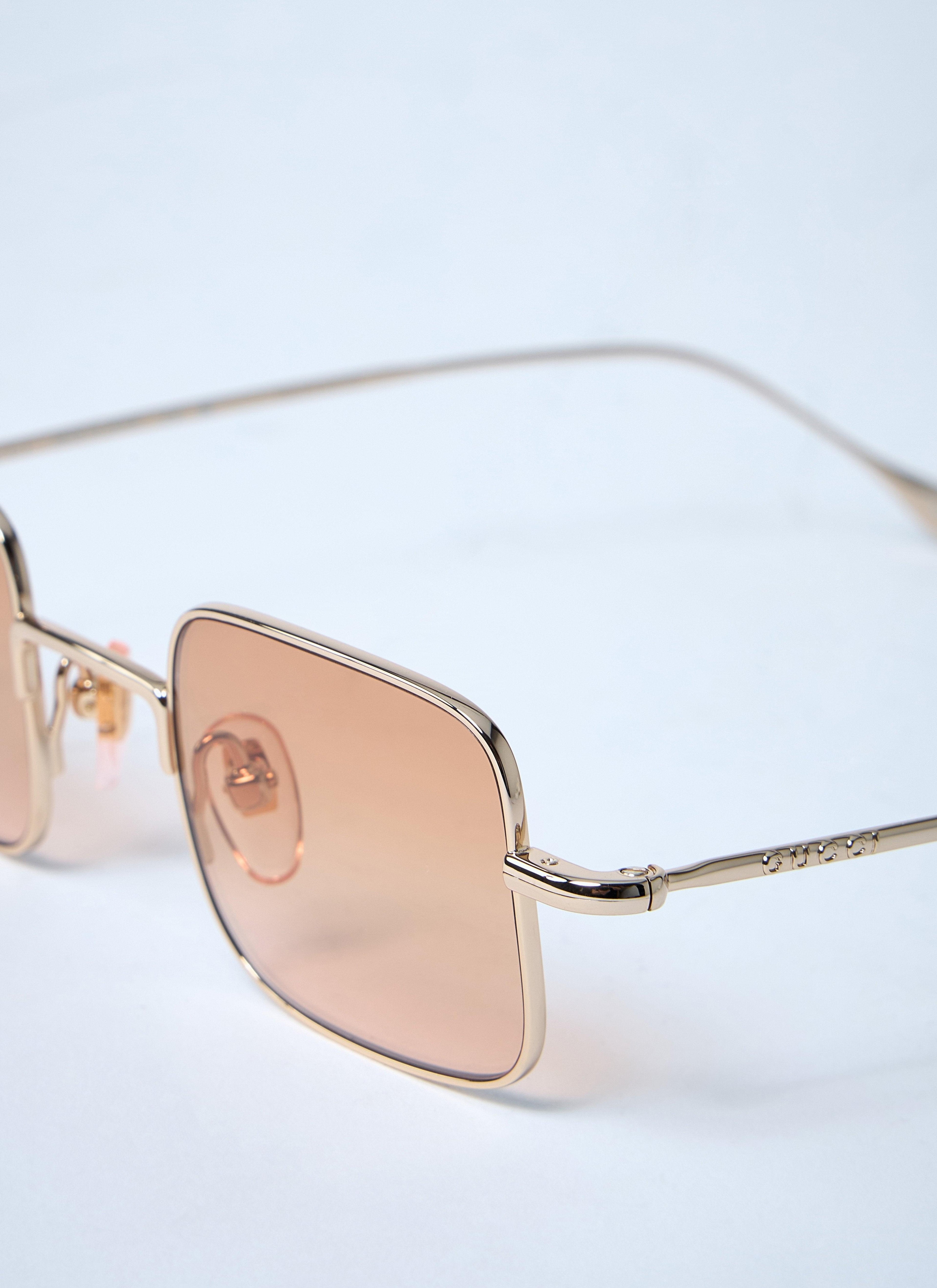 Gucci Men's GG1813s Sunglasses square frame gold