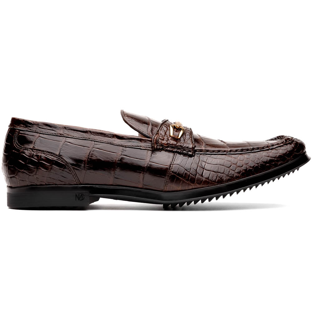 Milan genuine alligator skin bit loafers men's Milano dress casual shoes