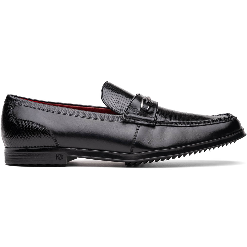 Ravello Black Lizard/Calfskin loafers dress shoes men's