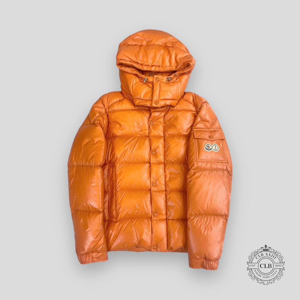 MONCLER MAYA 70 PUFFER COAT - ORANGE men's unisex Size-5