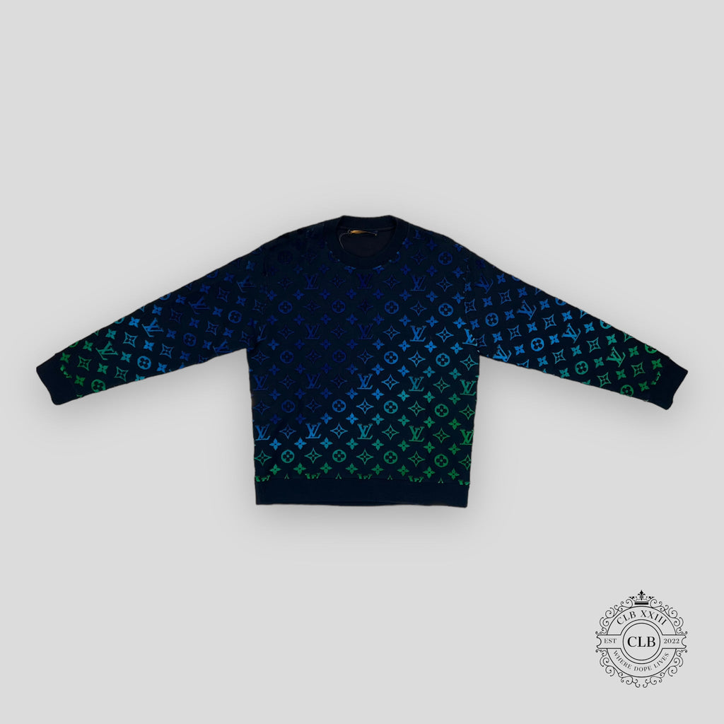Louis Vuitton Gradient Monogram Crewneck in Multicolor sweater S L XL men's