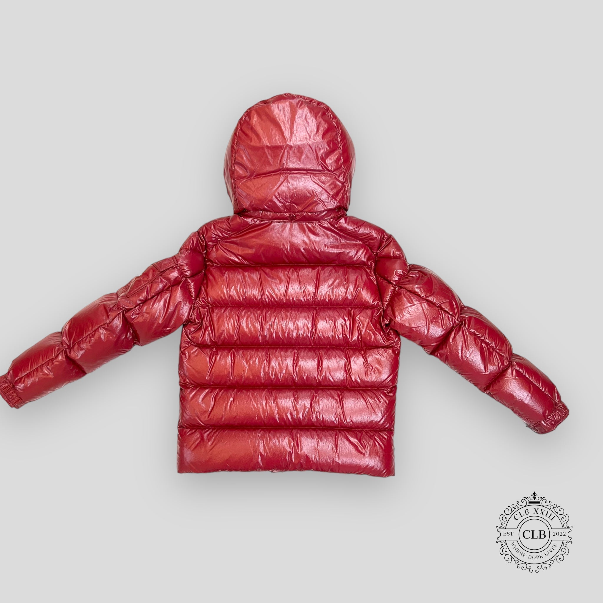MONCLER MAYA 70 QUILTED COAT - RED shiny puffer men's unisex