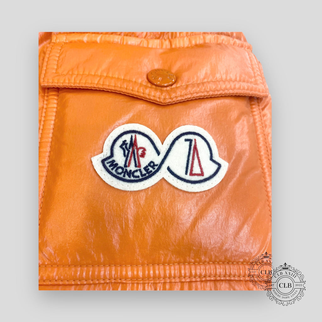 MONCLER MAYA 70 PUFFER COAT - ORANGE men's unisex Size-5