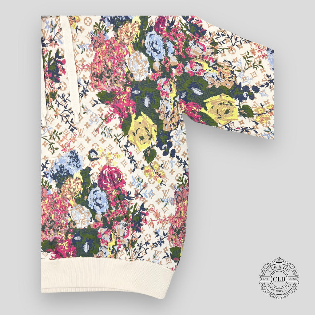 LOUIS VUITTON FLOWER GRAPHIC HOODIE - MULTICOLOR L XXL men's sweatshirt