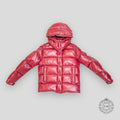 MONCLER MAYA 70 QUILTED COAT - RED shiny puffer men's unisex