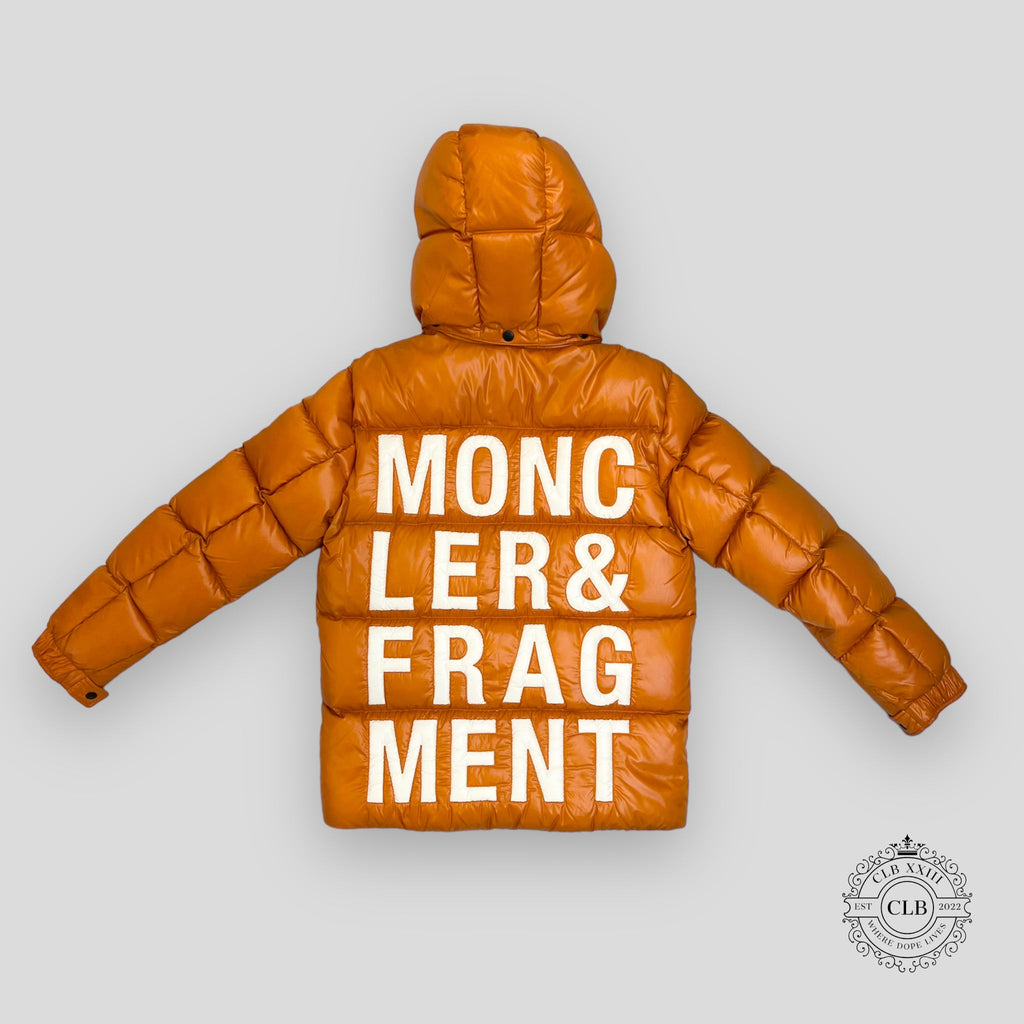 MONCLER FRAGMENT HIROSHI FUJIWARA HANRIOT JACKET - ORANGE 3 puffer coat