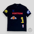 Louis Vuitton X NBA Multi Logo Tee in Black men's LV shirt basketball Large