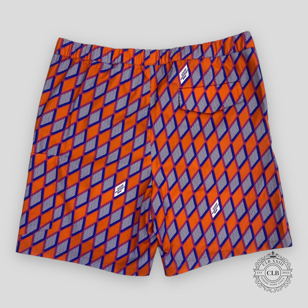 Louis Vuitton Diamond Damier Cricket Drawstring Shorts men's 46