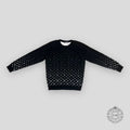 LOUIS VUITTON MONOGRAM DEGRADE LS KNITWEAR - BLACK sweater men's unisex L XL