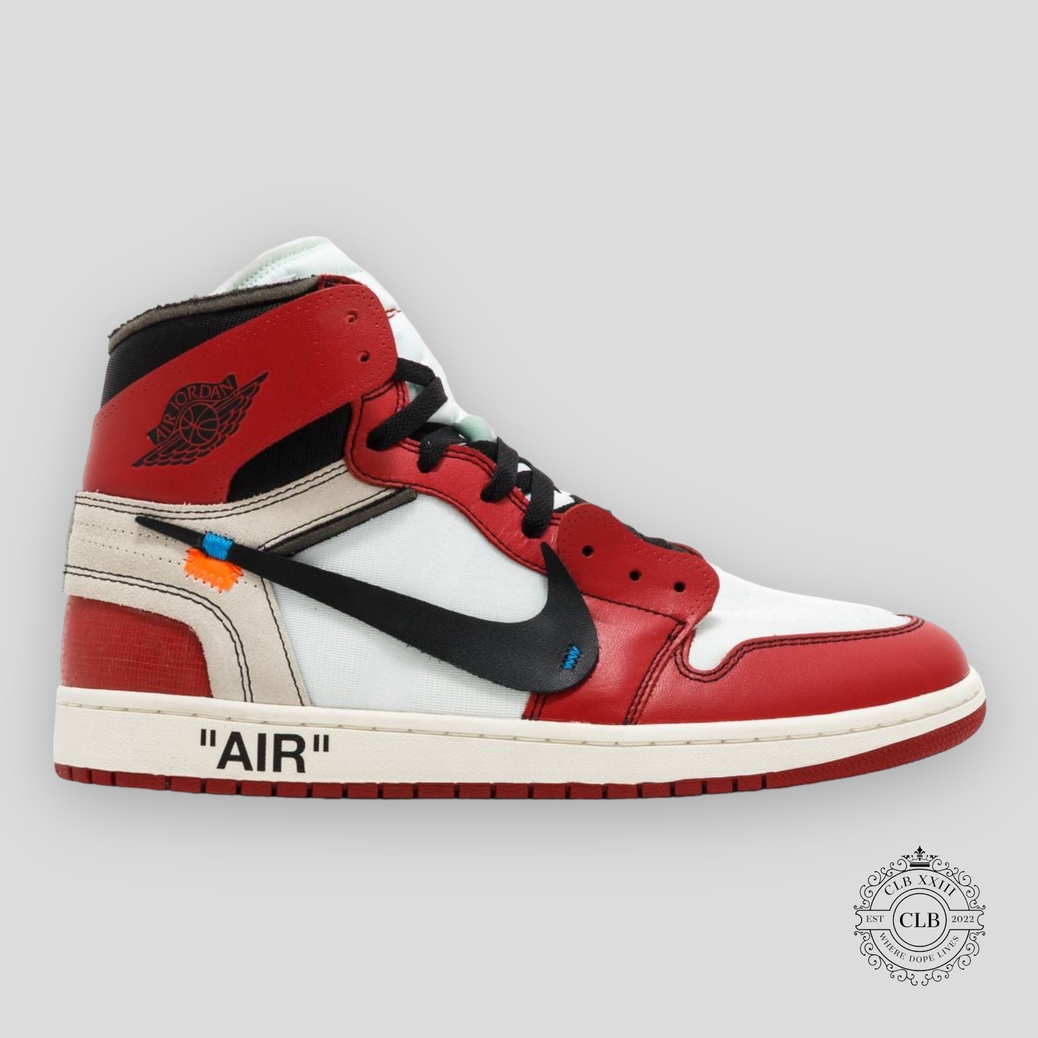 AIR JORDAN 1 RETRO HIGH OG X OFF WHITE "CHICAGO" Bulls Men's Unisex sneakers