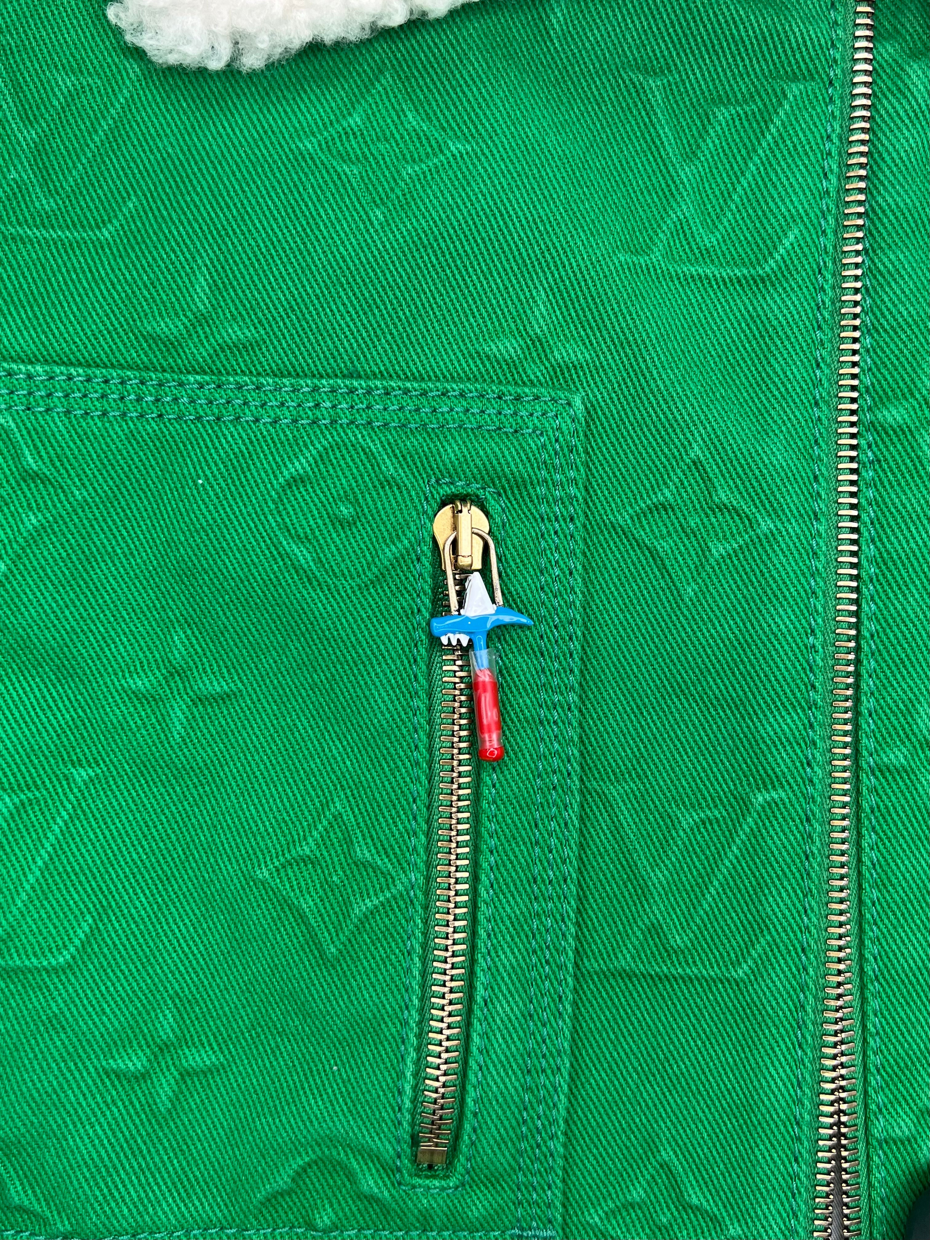 Louis Vuitton Monogram Workwear Denim Jacket in Green men's unisex 56