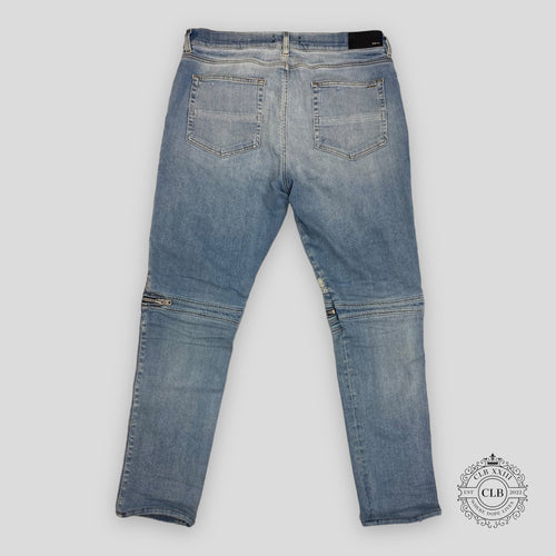 AMIRI MX2 WHITE BANDANA JEANS - CLAY INDIGO men's denim unisex 38