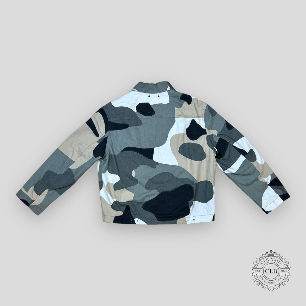Louis Vuitton Patchwork Portrait Denim Jacket 52 men's camo