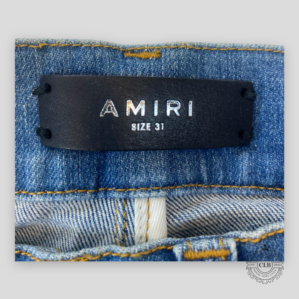 Amiri MX1 Aloha blue Jeans in 70's Indigo men's denim unisex