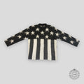 LOUIS VUITTON USA FLAG MOHAIR SWEATER - GREY America Men's Unisex L