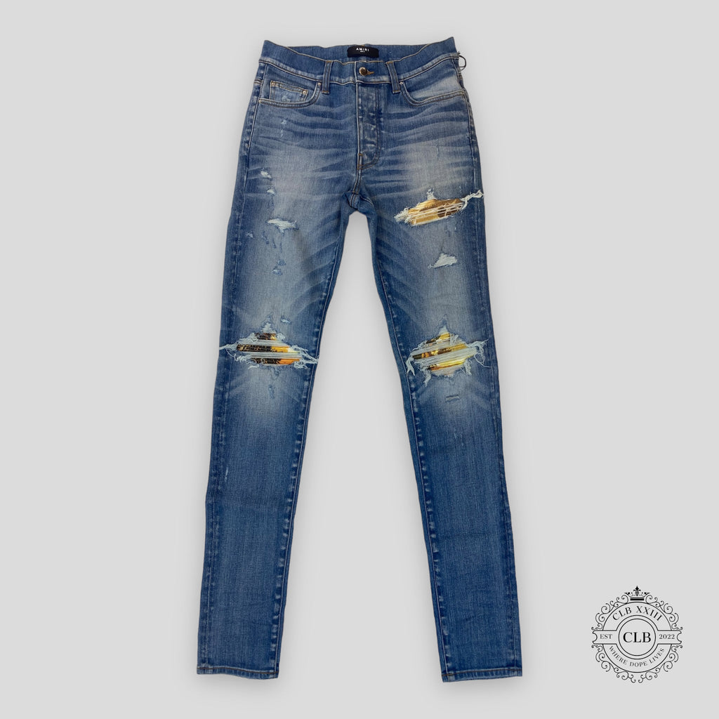 Amiri MX1 Aloha blue Jeans in 70's Indigo men's denim unisex
