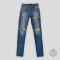 Amiri MX1 Aloha blue Jeans in 70's Indigo men's denim unisex