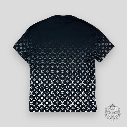 Louis Vuitton Gradient Monogram T-Shirt in Black men's unisex tee M L XL XXL