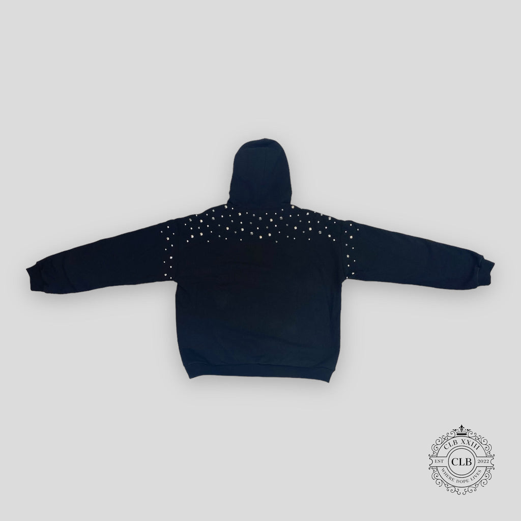 GUCCI STUDDED HOODIE - BLACK sweatshirt pullover Men's Unisex