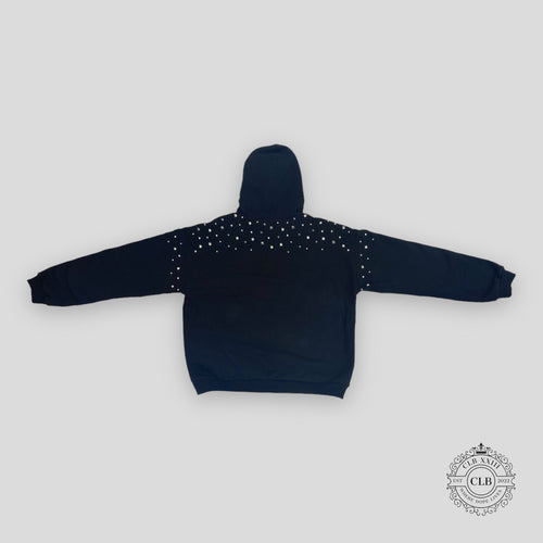 GUCCI STUDDED HOODIE - BLACK sweatshirt pullover Men's Unisex