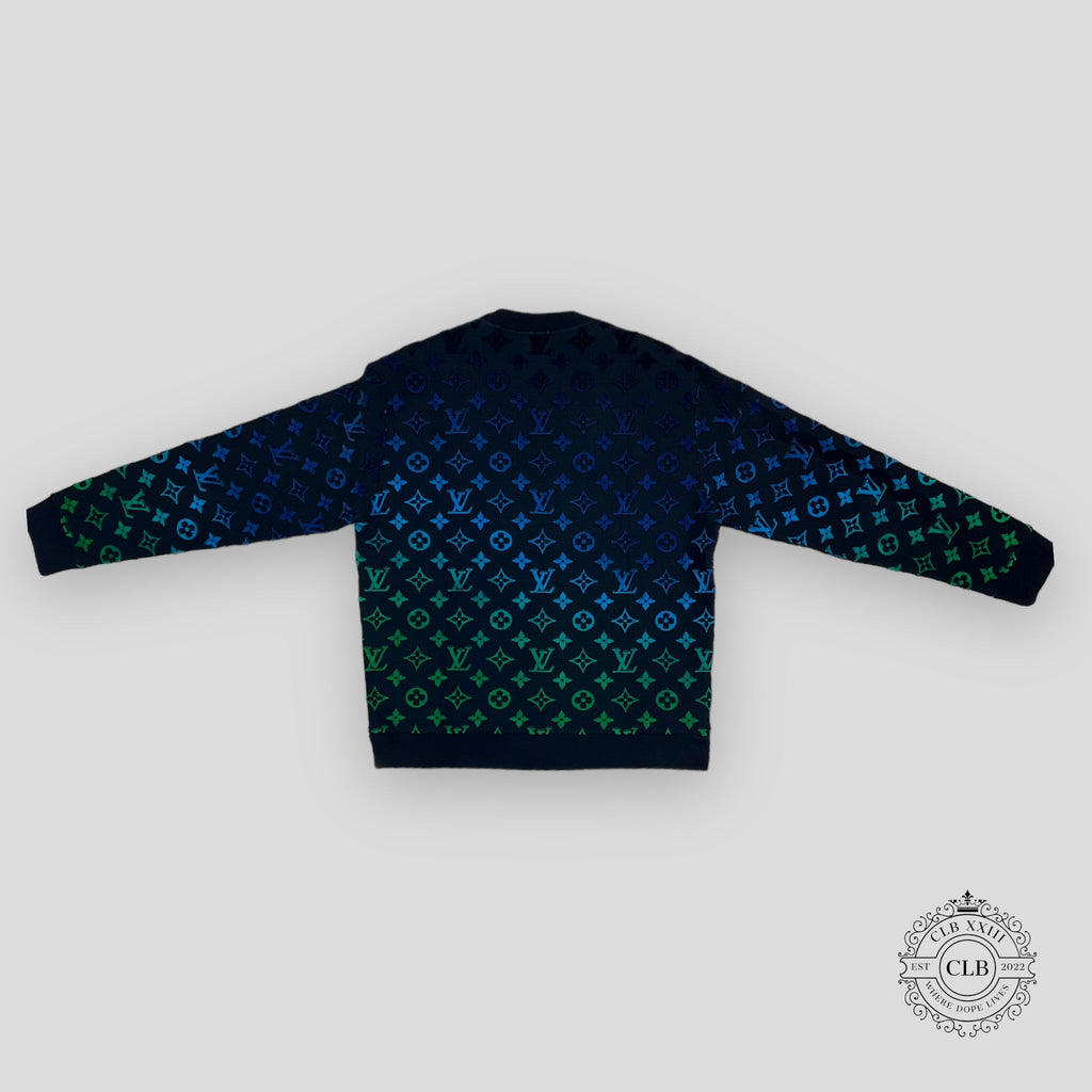 Louis Vuitton Gradient Monogram Crewneck in Multicolor sweater S L XL men's