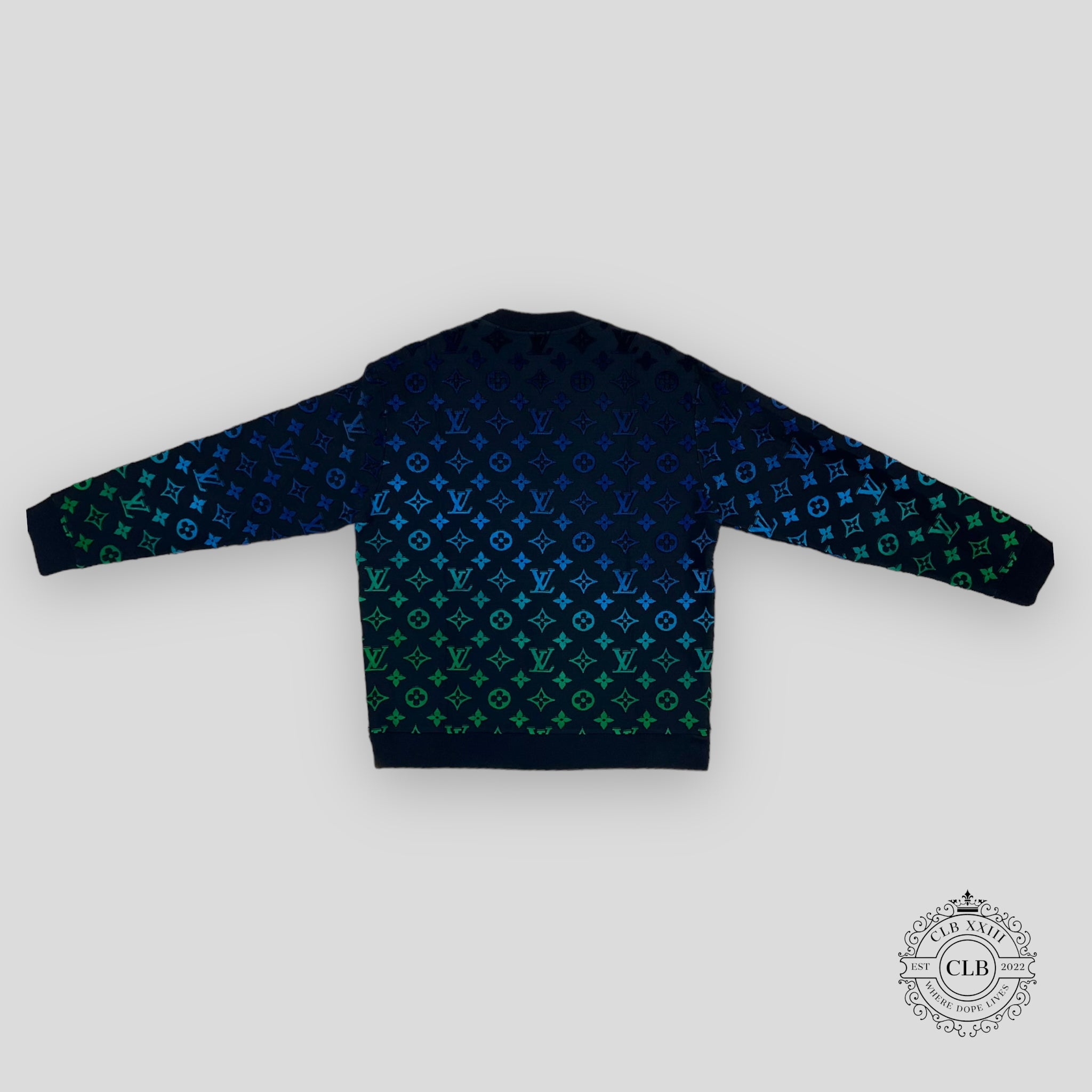 Louis Vuitton Gradient Monogram Crewneck in Multicolor sweater S L XL men's