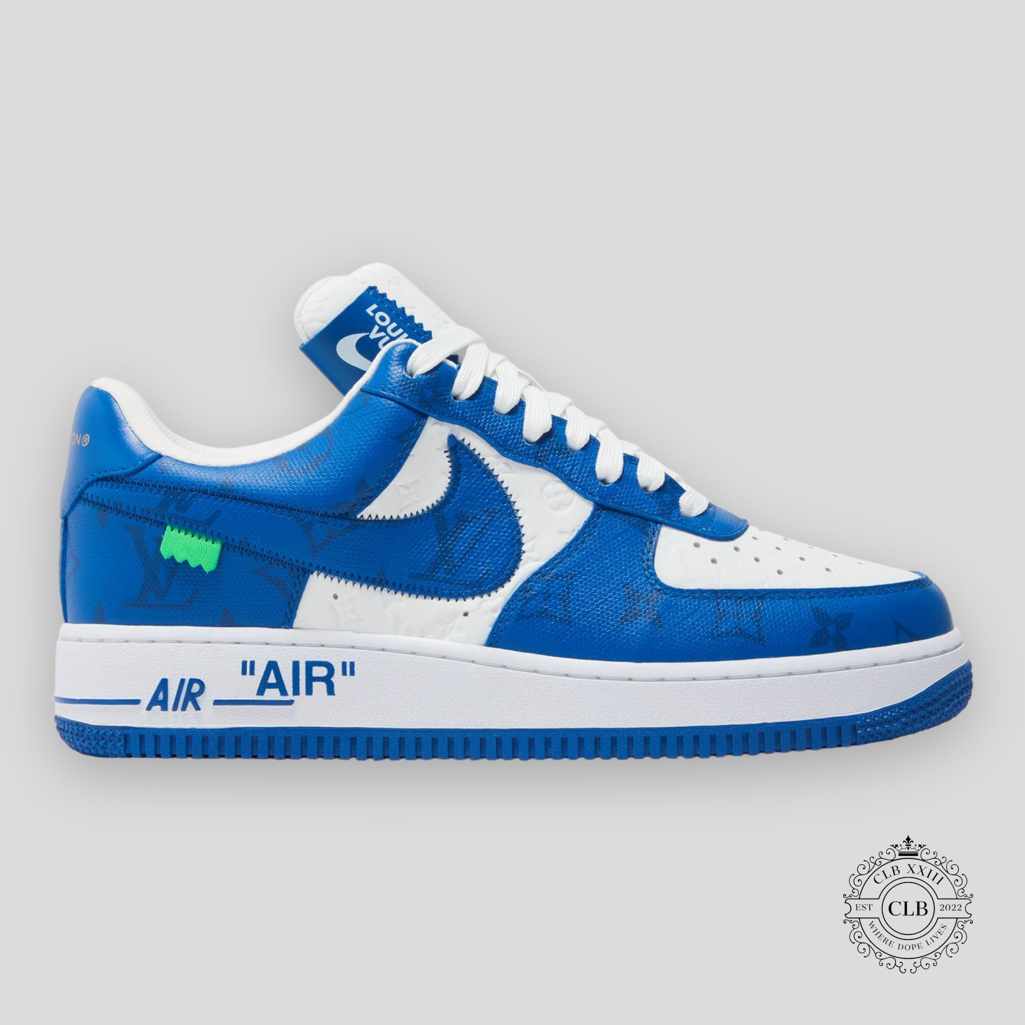 Nike Air Force 1 Low X Louis Vuitton in Blue 8.5 9.5 men's unisex sneakers shoes