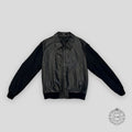 LOUIS VUITTON LVSE MONOGRAM EMBOSSED MIX 54 coat jacket - BLACK wool leather