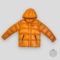 MONCLER FRAGMENT HIROSHI FUJIWARA HANRIOT JACKET - ORANGE 3 puffer coat