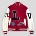 Louis Vuitton MLK Dreaming Varsity Jacket in Red LV Men's unisex 48 52 leather