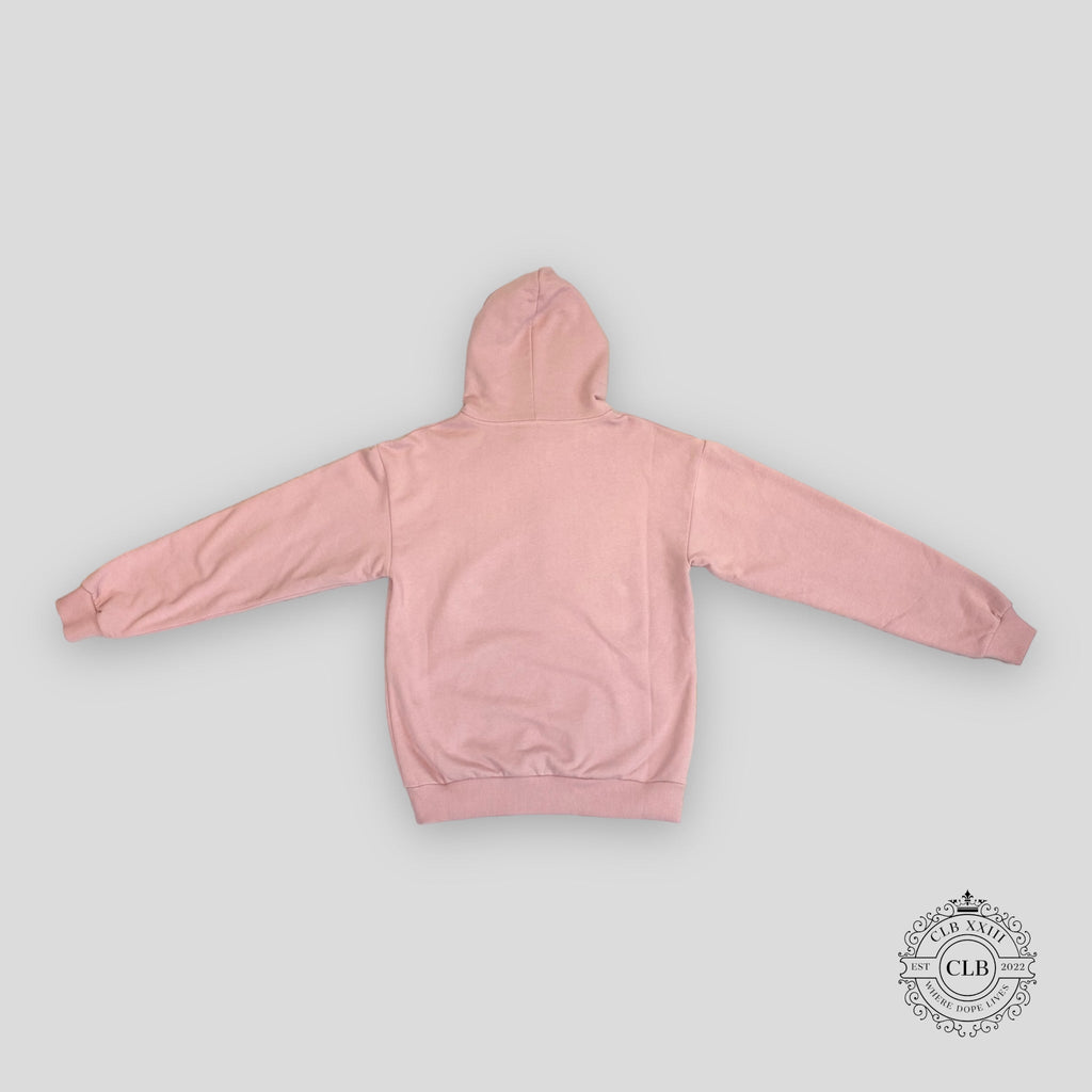 Celine Homme Logo Hoodie in Pink men's unisex pullover sweatshirt