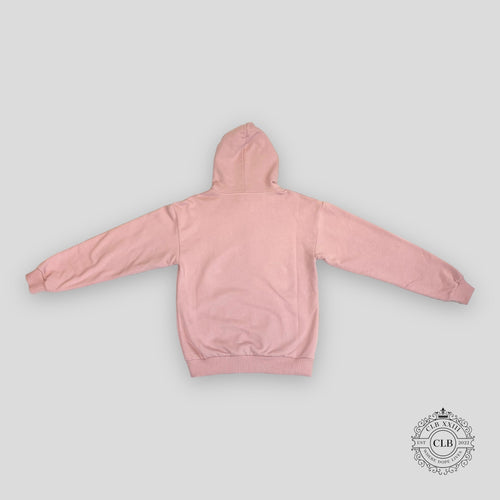 Celine Homme Logo Hoodie in Pink men's unisex pullover sweatshirt