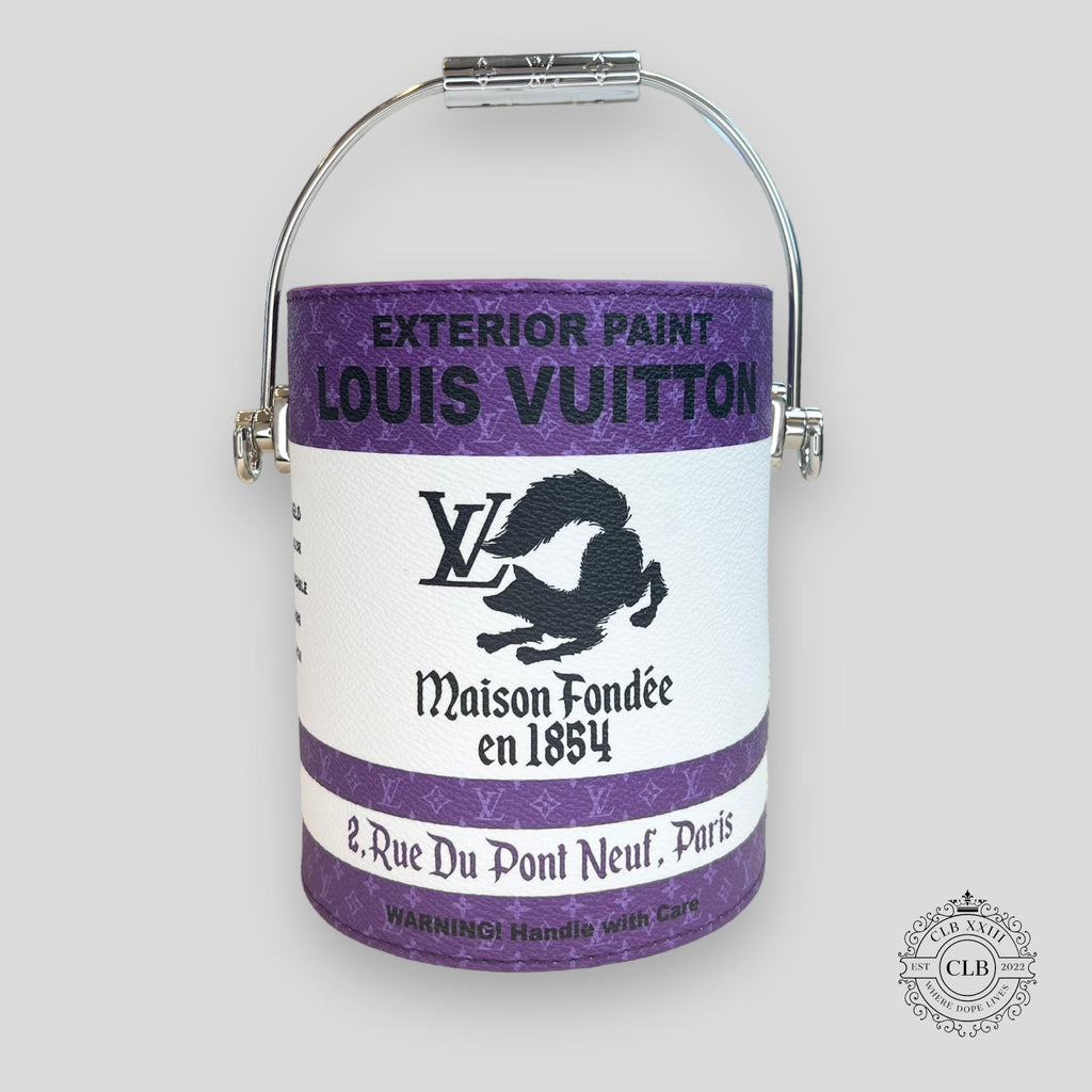 LOUIS VUITTON LV PAINT CAN - PURPLE Purse handbag