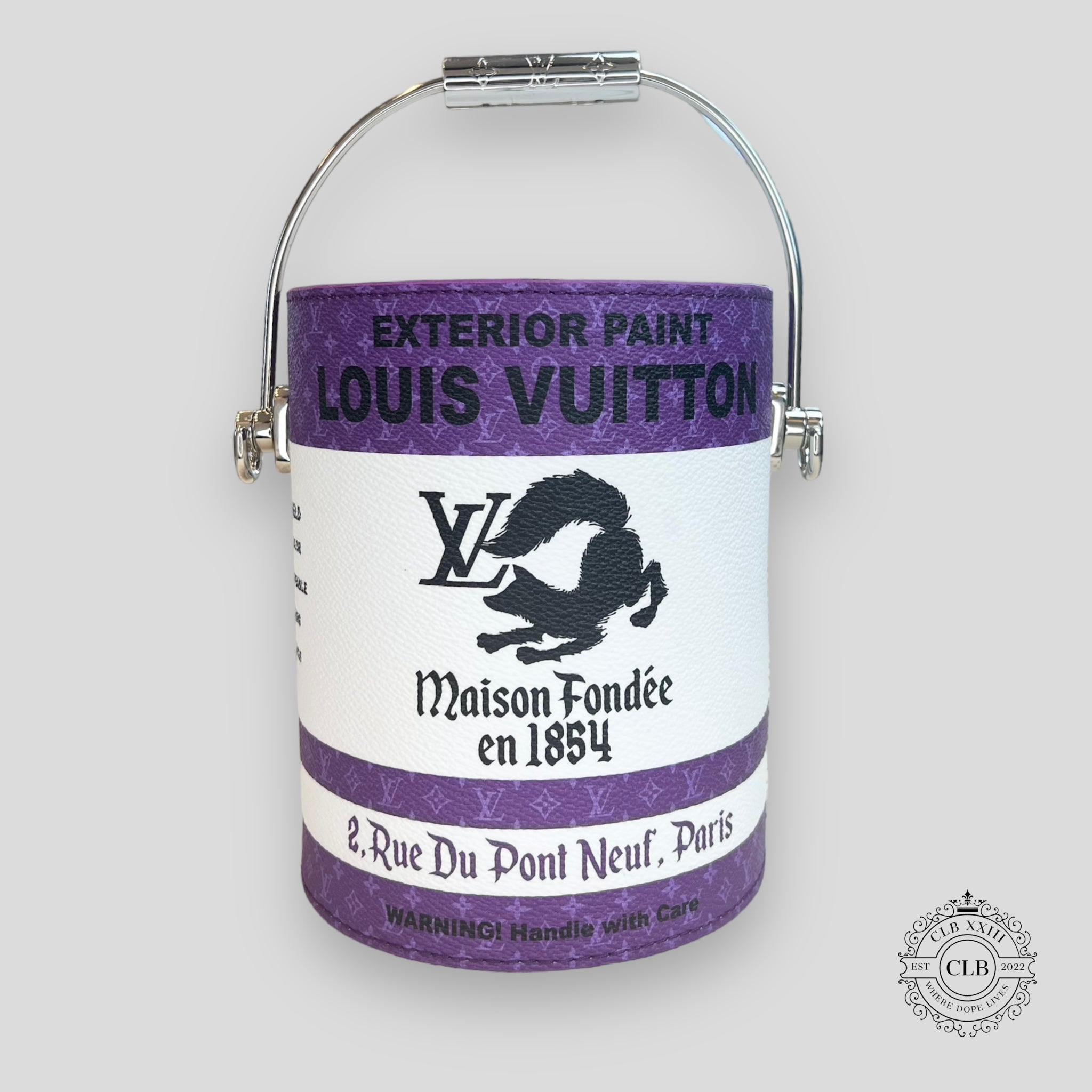 LOUIS VUITTON LV PAINT CAN - PURPLE Purse handbag
