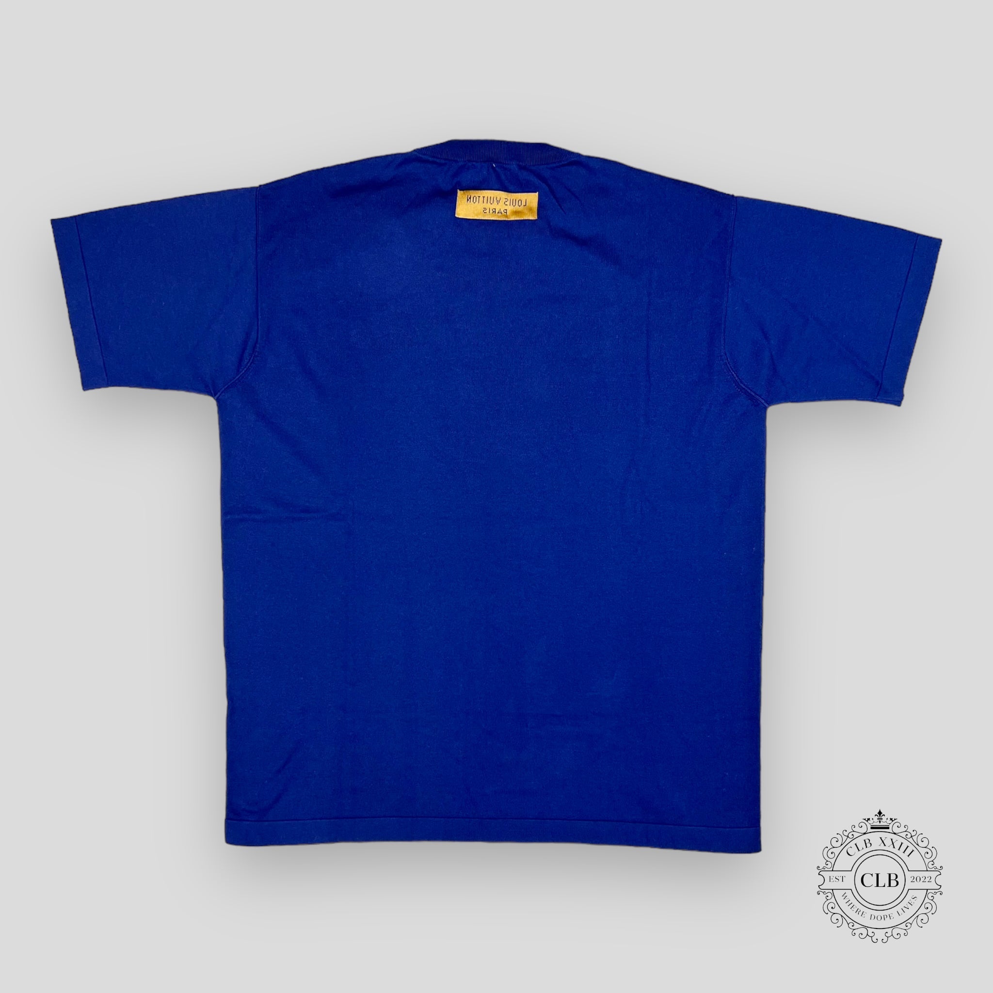 Louis Vuitton Short-Sleeved Graphic Crewneck in Indigo L XL