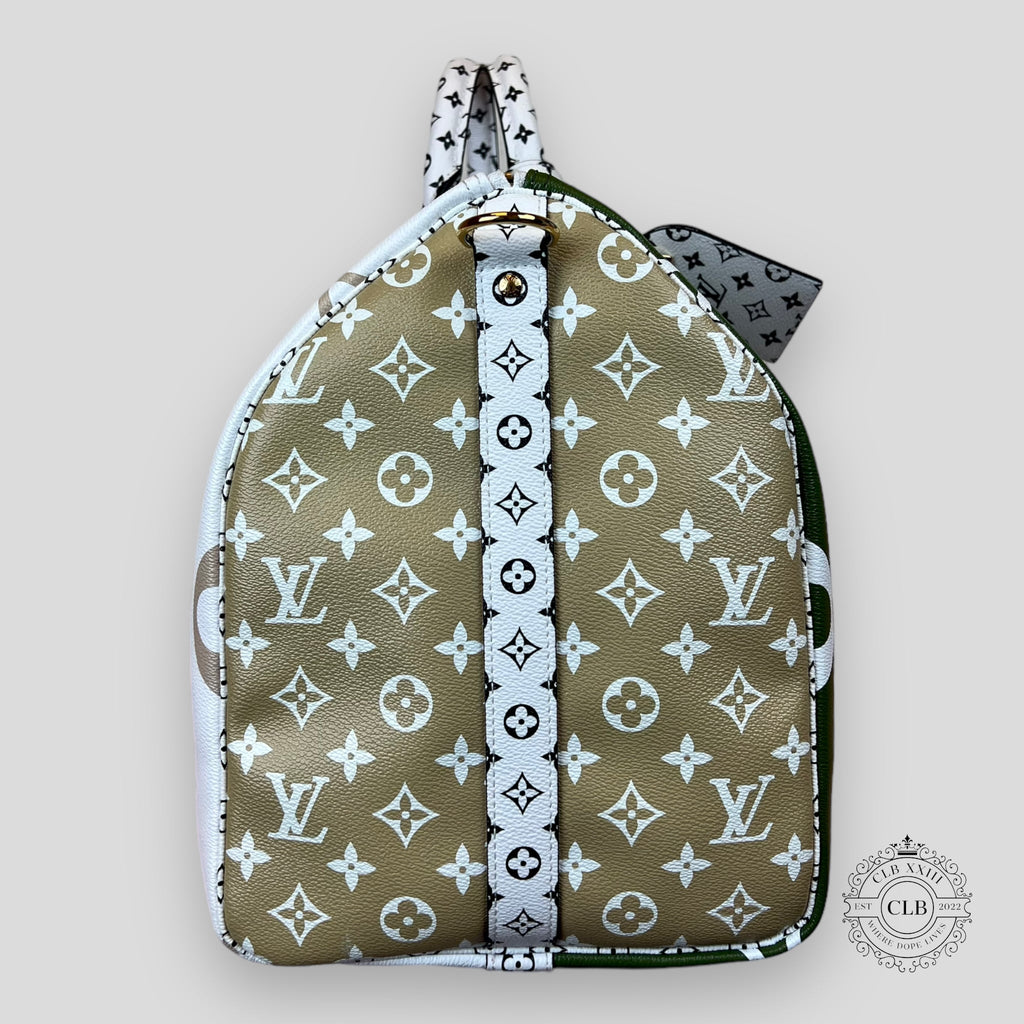 LOUIS VUITTON GIANT MONOGRAM KEEPALL 50 - KHAKI / BEIGE Duffel bag unisex