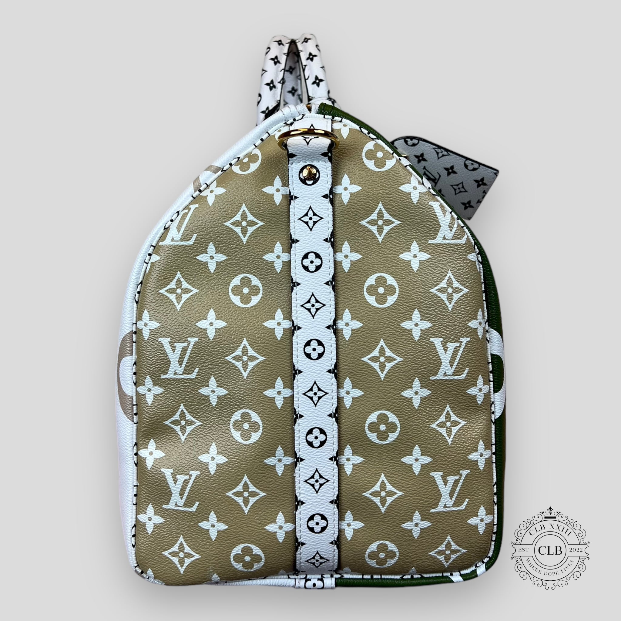 LOUIS VUITTON GIANT MONOGRAM KEEPALL 50 - KHAKI / BEIGE Duffel bag unisex