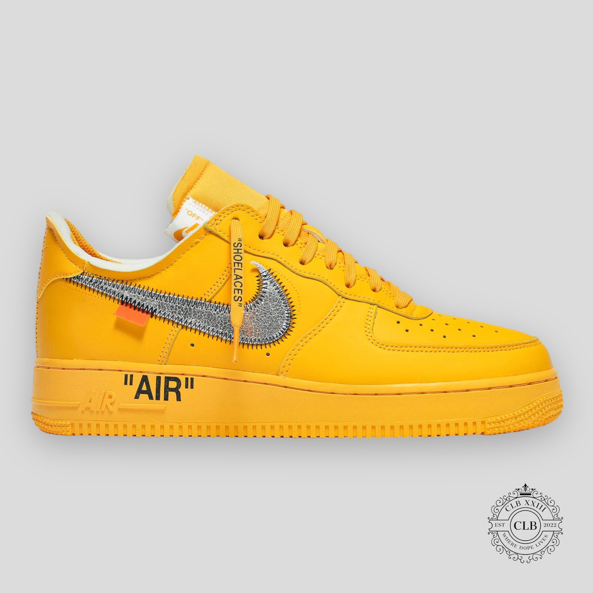 Nike Air Force 1 Low x Off White Lemonade yellow 8.5 men's sneaker