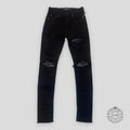Amiri MX1 Black Bandana Patch Jeans in Black men's unisex Italy